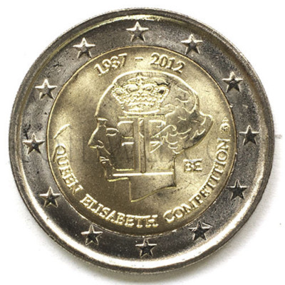 Belgium 2 euro 2012 Queen Elisabeth Music Competition UNC (#920)