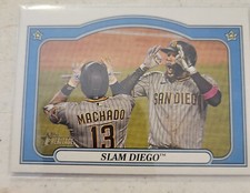 Tatis Jr. / Machado 2021 Topps Heritage High Numbers Combo Card Slam Diego