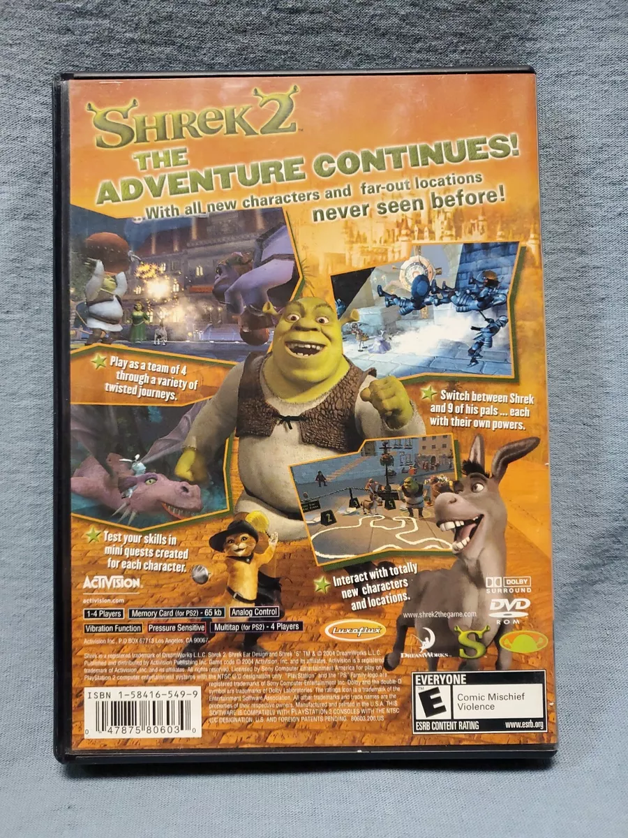 PS2 - Shrek 2 (2004) *Complete With Case And Instruction Booklet / 1-4  Players* 047875806030 on eBid United States | 145270374