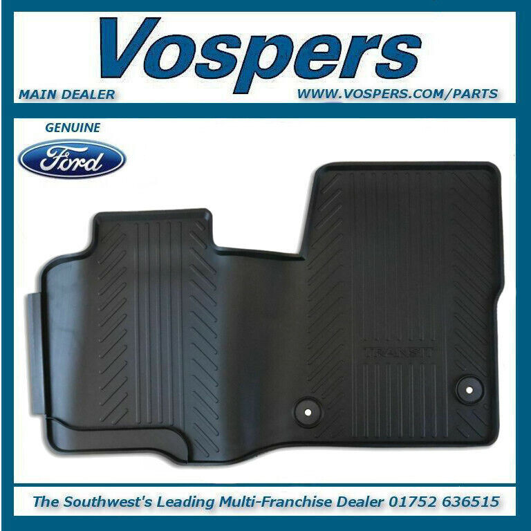 Genuine Ford Transit Custom 2012 Onward Front Rubber Floor Mats RHD