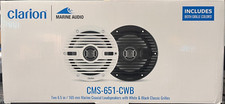Clarion CMS-651-CWB 6.5 Marine Coaxial Speakers