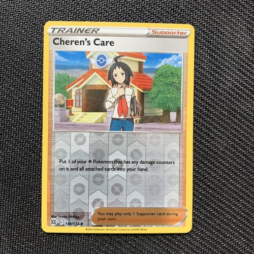 Pokemon TCG Brilliant Stars Cheren's Care 134/172 Reverse Holo Near ...