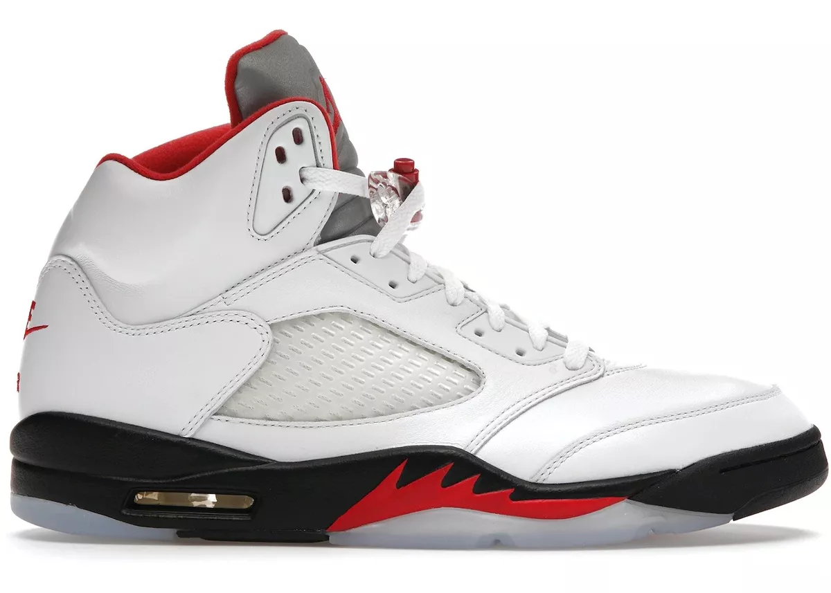 Air Jordan 5 Retro Fire Red Silver Tongue 2020 (GS) Size 5 | eBay