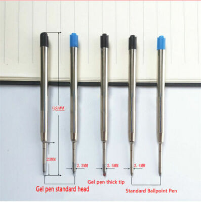 9.8cm long mechanical metal G2 Ballpen Refill fits for Parker fits for dupont