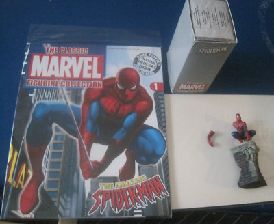 Spider-Man Rooftop Figurine Rare Eaglemoss Statue Figure Marvel 1:21 damaged