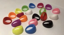Chunky Plastic Resin Lucite Ring  FREE SHIPPING Pop Of Color! Retro Hippie Mod