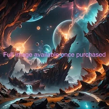 Cosmic Peak | High Resolution Digital Wall Art Print | Download