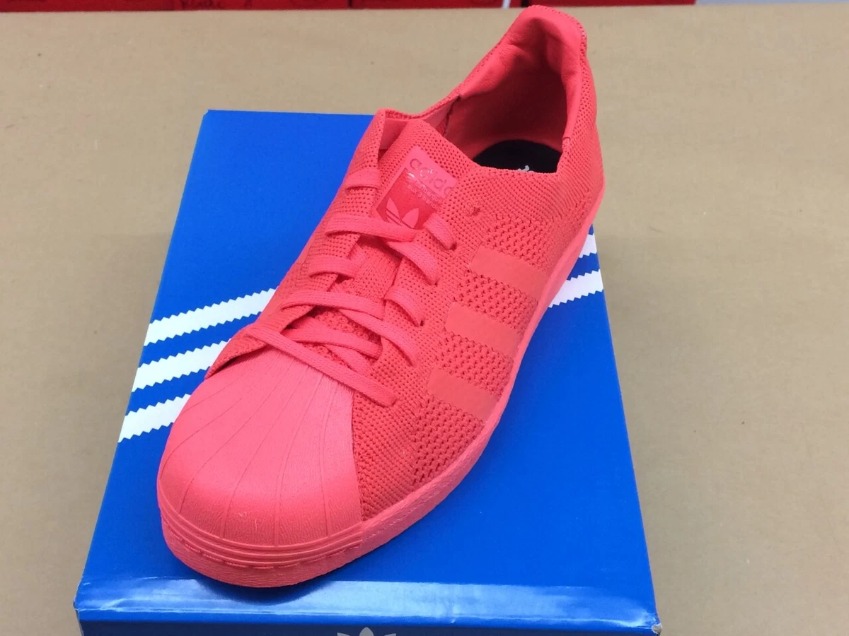 Adidas SUPERSTAR BOOST PK Primeknit Herren neon orange Damen Sneaker BZ0128