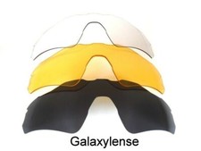 Galaxy Replacement Lens For Oakley Radar EV Path Black/Yellow/Clear 3 Pairs