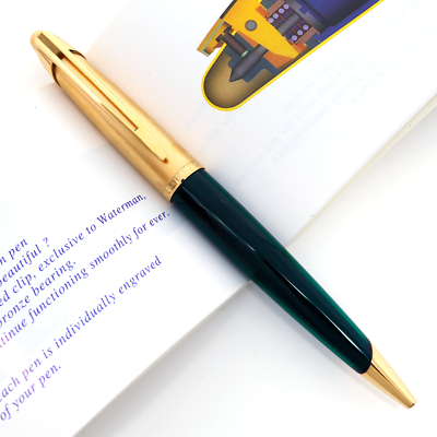 Waterman Edson Green Ballpoint Pen with Presentation Box and