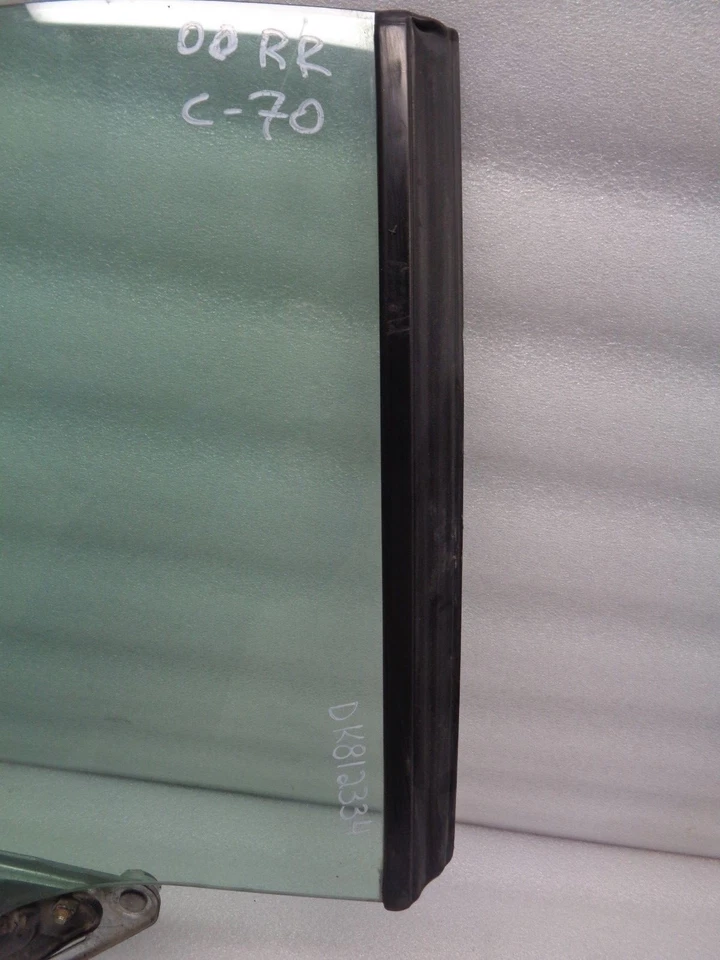 98-04 Volvo C70 Convertible Cuarto de Ventana Lateral Trasero Derecho Vidrio OEM DK812334 Foto 4 de 4