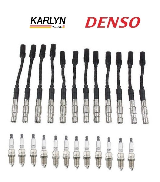 For Mercedes W163 ML320 98-01 Ignition Kit w/Karlyn Wire Set  Denso Spark Plugs