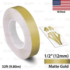 12 Roll Vinyl Pin Stripe Diy Self Adhesive Line Car Tape Decals Stickers 12mm