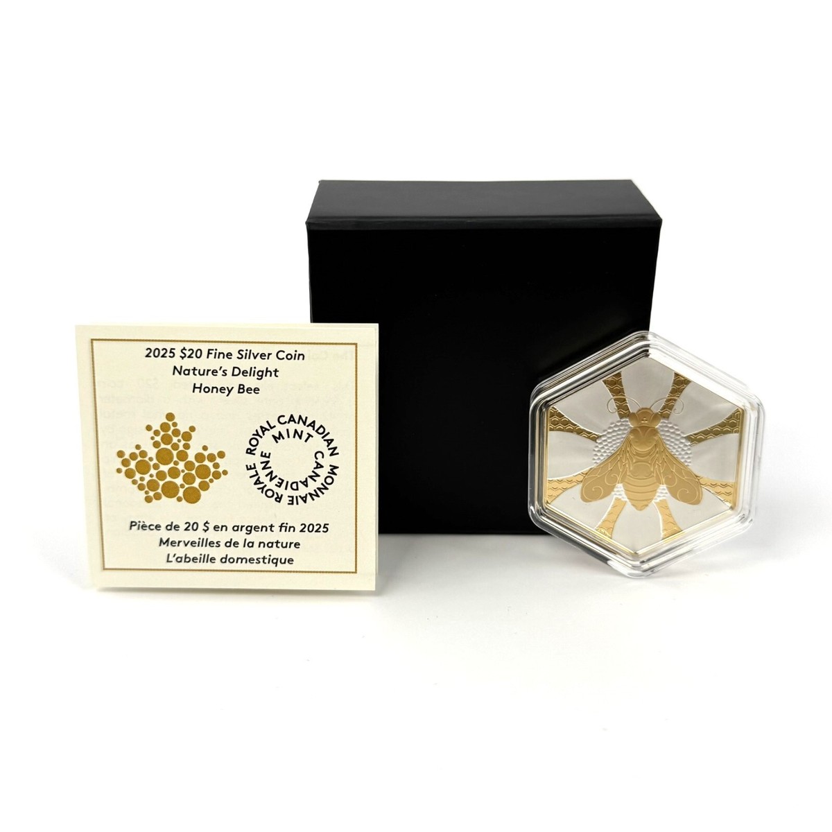2025 Canada $20 Nature's Delight: The Honey Bee Fine Silver Coin