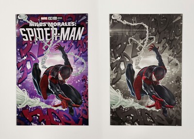 Miles Morales: Spider-Man #19 Skan Srisuwan Trade & B&W Color Splash Virgin Vari
