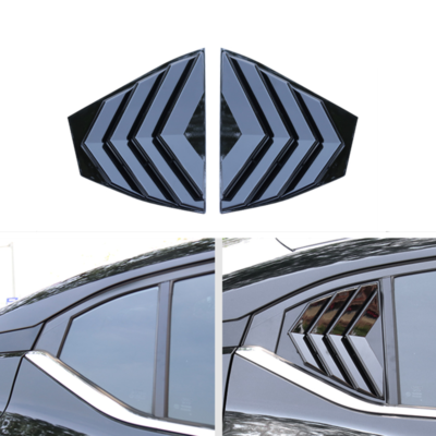 For Nissan Altima 2019-2021 Black Rear Window Panel Side Louvers Vent ...