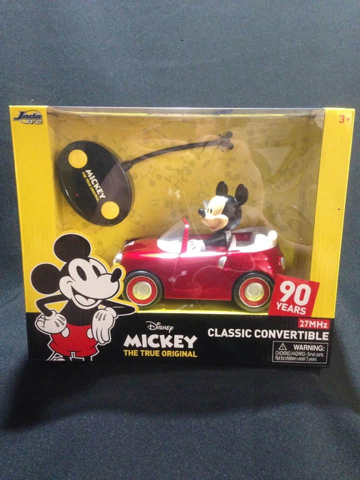 Jada Toys Disney The True Original Mickey Mouse Roadster Car RC/Radio Control - Image 2 of 4