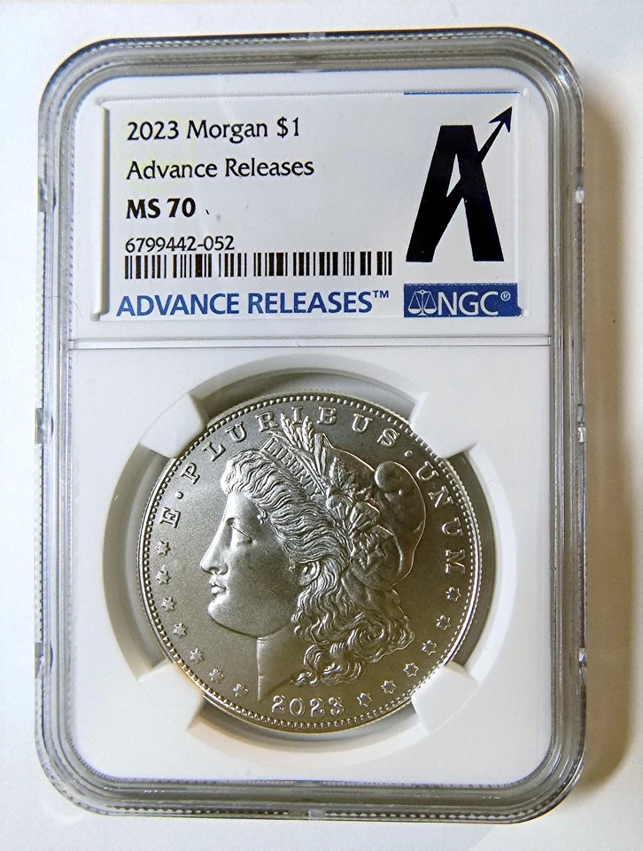 2023 6-pc Morgan & Peace Silver Dollar Set NGC RP70/PF70/MS70 Advance Releases - Image 3 of 4