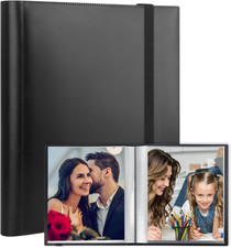 Photo Album 8.5X11 Holds 68 Photos, Art Portfolio Binder for 8.5 X 11 Pictures,