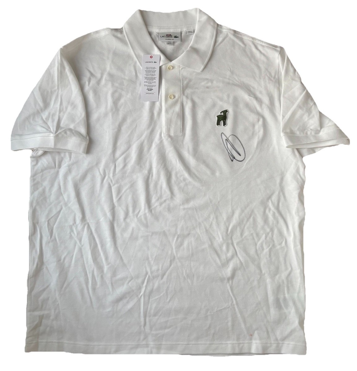 NOVAK DJOKOVIC SIGNED 2025 LACOSTE X THE GOAT COLLECTION TENNIS