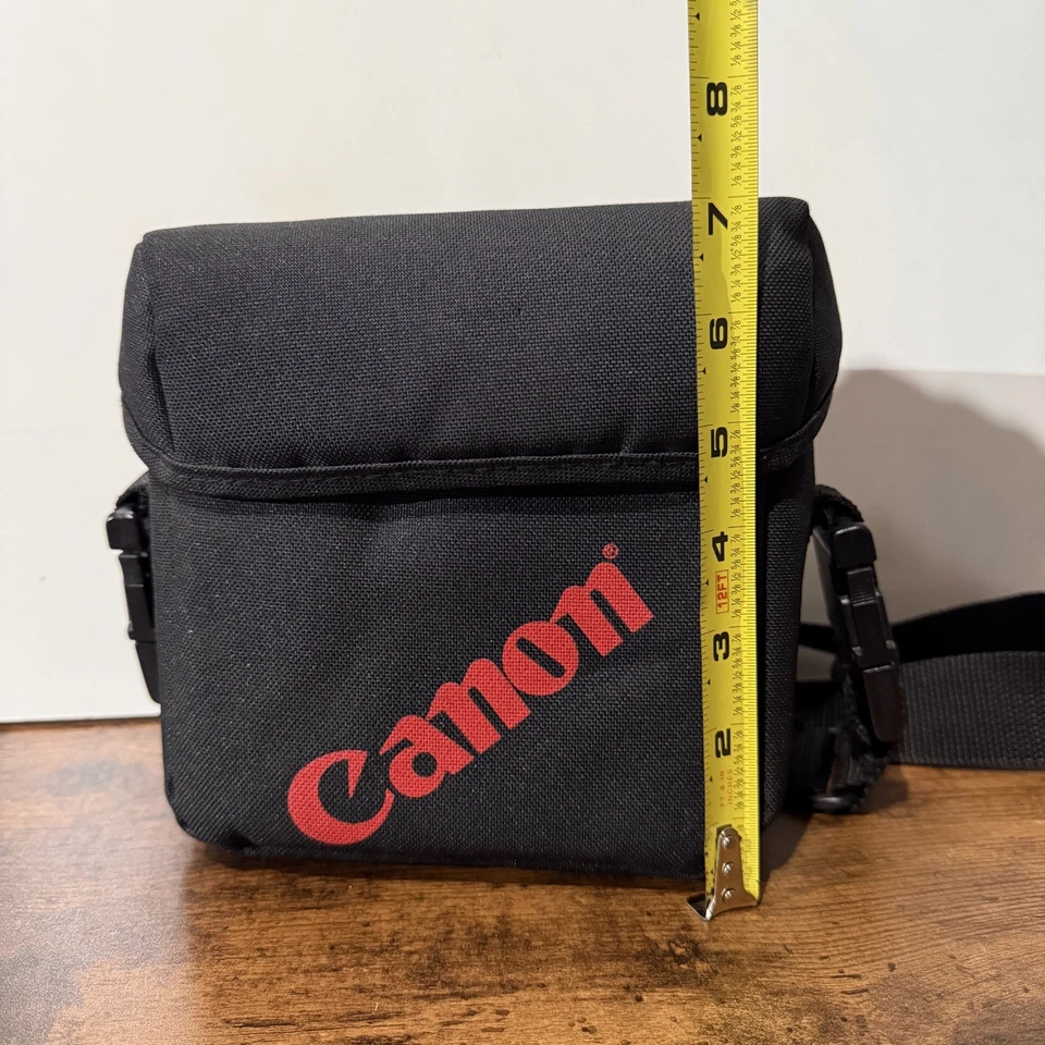 VTG Canon 7” Crossbody Lens Bag Black and Red FREE SHIP - Image 3 of 4