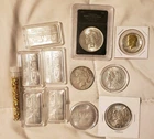 LOT of 10 - 1 OZ SILVER  .999 FINE mix lot
