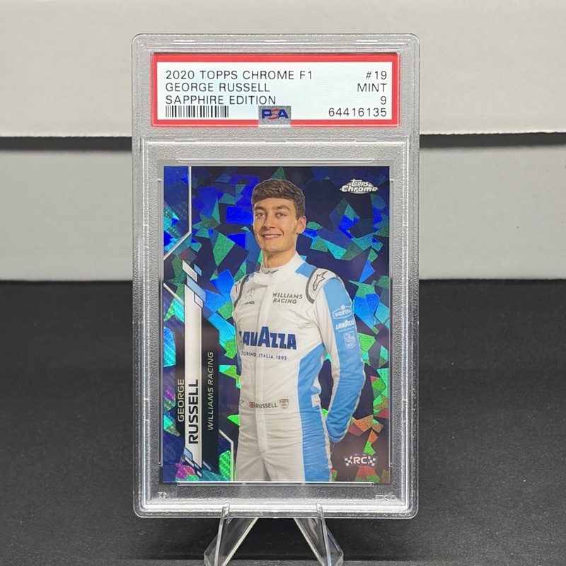 George Russell RC 2020 Topps Chrome Sapphire Formula 1 PSA 9 F1 Rookie