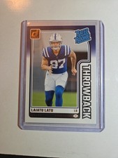 2024 Donruss Laiatu Latu Rated Rookie Throwback #14 Colts