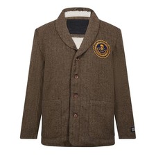 Levi's Blazer Jacke Herren Sherpa Futter Fischgrät Totenkopf Fe0 Größe S