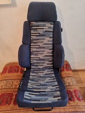 Vintage Recaro sport seat Blue Scattering (Idealsitz Ortopad(81) KBA90076, BMW
