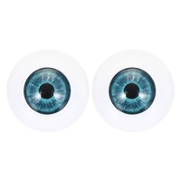 24Mm Puppenaugen, 1 Paar Realistische Acryl-Augen FüR Blue Green