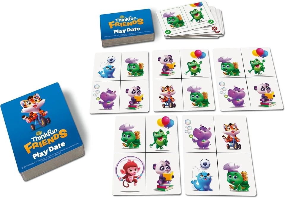 ThinkFun Friends Play Date Game - Boys Girls Age 3 Years Up - Educational Toddle - Imagen 2 de 4