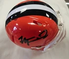 Harold Fannin Jr. Signed Mini Helmet JSA Witness