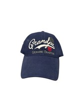 Grandpa Genuine Tradition Baseball Cap Hat Blue One Size 100 Cotton SnapBack