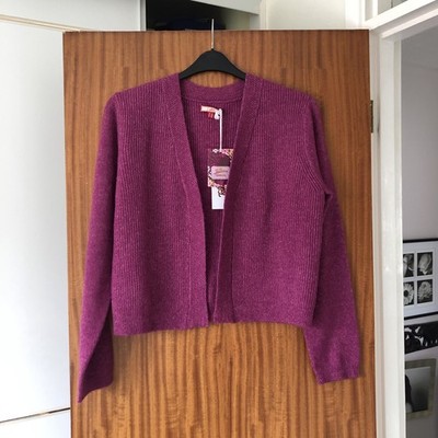 Neu Joe Browns Damen Wollmischung rosa Frühling Lagenlook kuschelig weich Cardigan 14