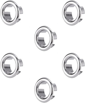 Waschbecken Überlauf Ring, 6 Stück Universelle Waschbecken Überlauf Abdeckung, S