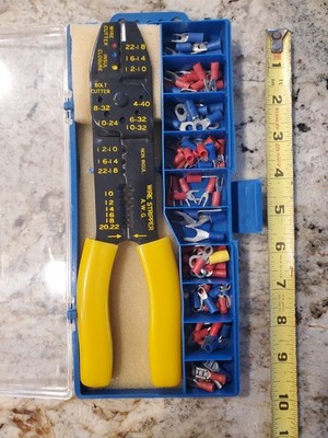 96 PIECE Electrical Repair Kit 9'' Stripper/Crimper Tool With 95 Connectors!