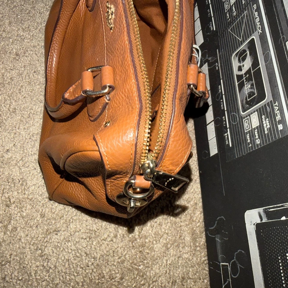 Coach Brown Rowan Satchel Crossbody Bag - Image 3 of 4