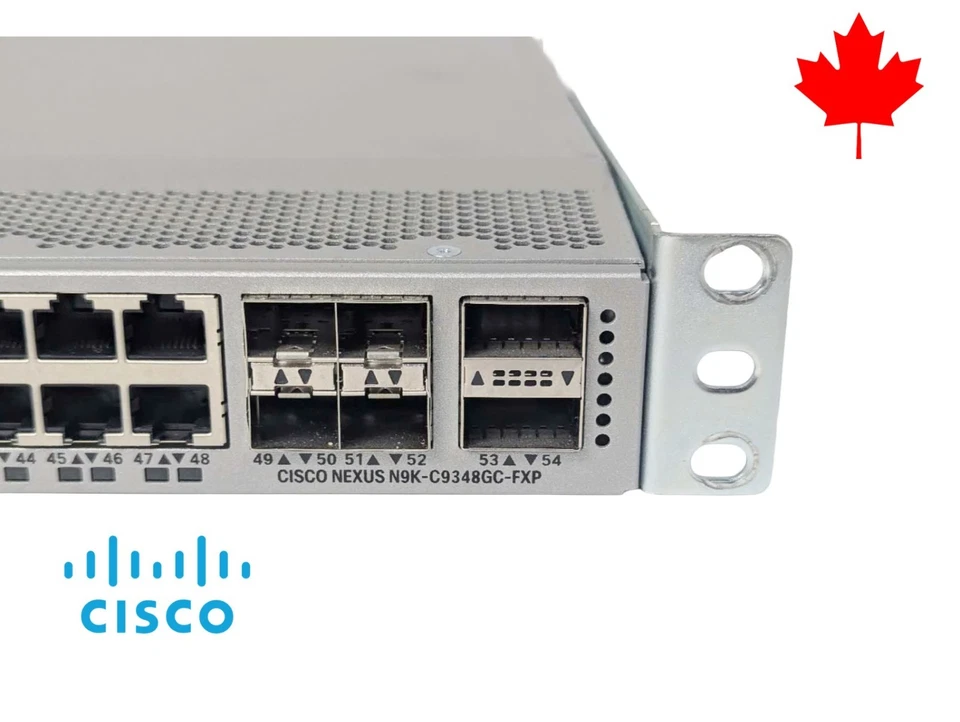 Cisco N9K-C9348GC-FXP Switch 48x 1GB RJ-45 4x 25GB SFP28 2x 100GB - Image 3 of 4