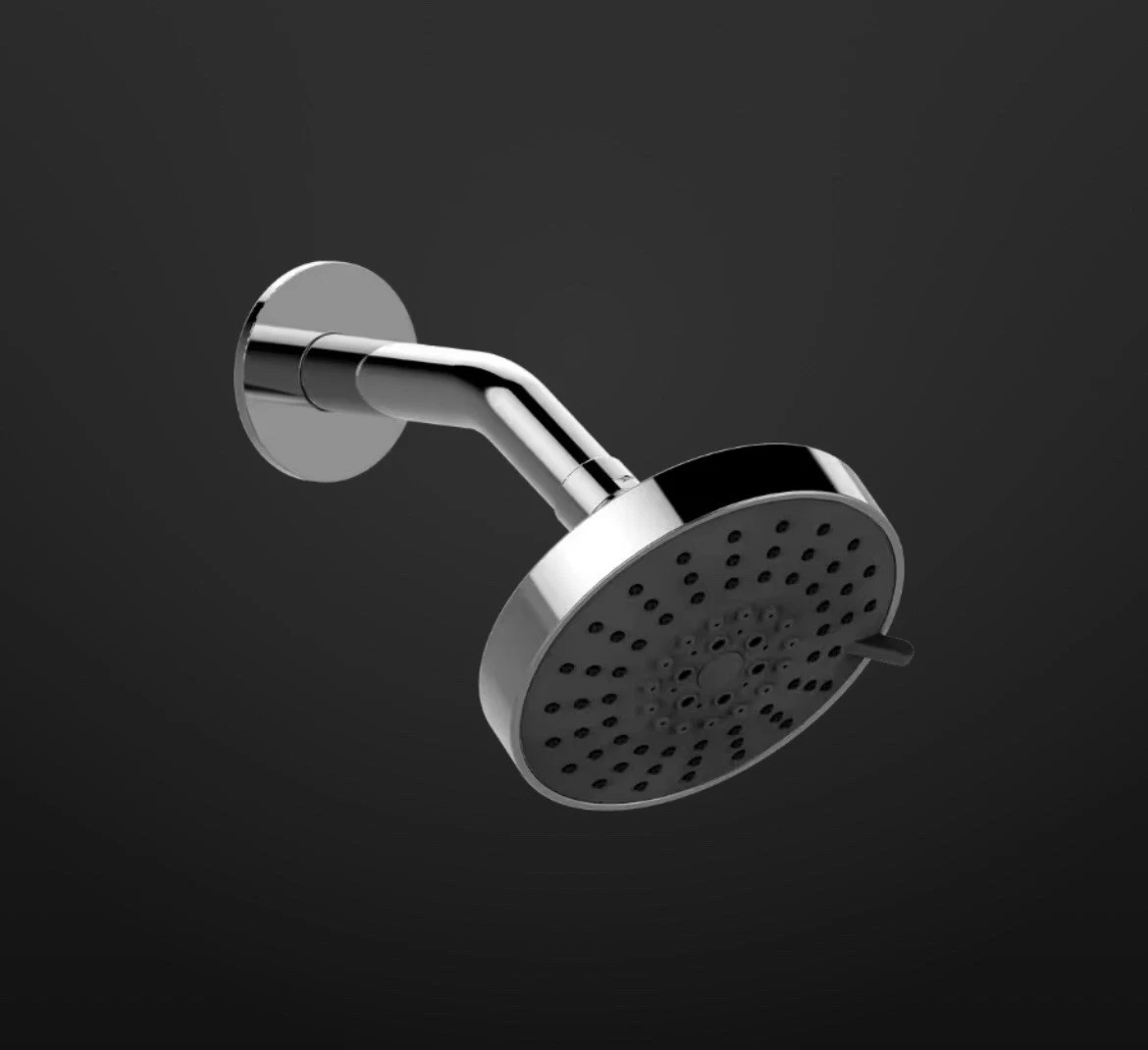 New Graff Phase Contemporary Showerhead with Arm G-8307 - Chrome