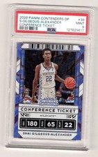 2020 Panini Contenders Conference Ticket Shai Gilgeous Alexander Purple /99