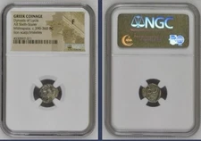 390BC-360BC Greek Mithrapata NGC Graded Greece Silver Lion Triskeles Lycia