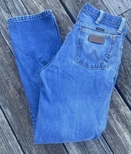 Vintage Wrangler Jeans Men’s 33x32 (31x31) Distressed Straight Cowboy Cut 13MWZ
