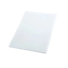 Winco 24 x 18 x ½ White Cutting Board Rectangular BPA Free Polyethylene NSF