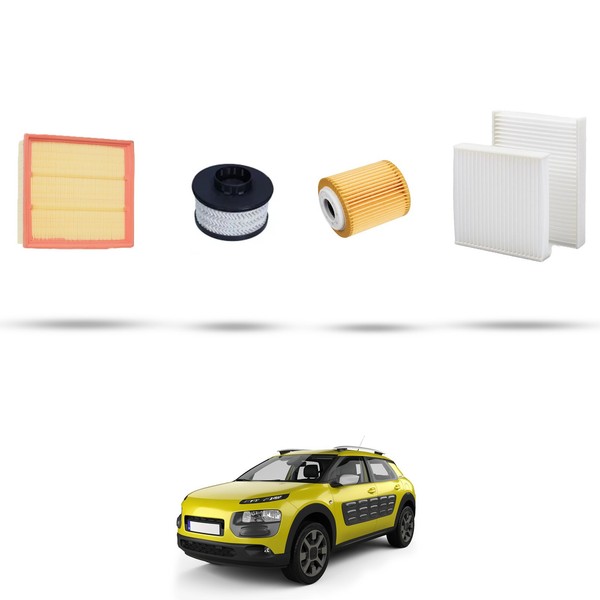 Hoffcar Wartungskit - 3 Filter FüR Citroen C4 Cactus 1.5 Bluehdi 75KW Ab 2018-image
