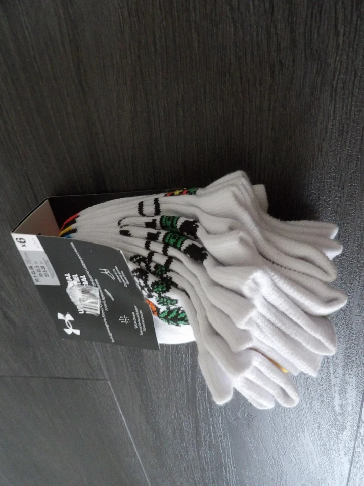 Under Armour Youth Floral Performance Tech Low Cut Socks 6 Pack Size 10.5-13.5k - Изображение 2 из 2