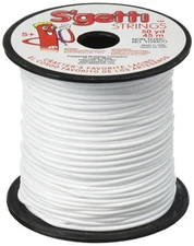 Pepperell Braiding Round Craft Lacing 50 Yards White Non Toxic Easy Fun