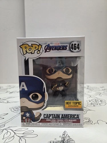 Funko Pop Marvel Avengers Captain America #464 Hot Topic Exclusive Vinyl Figure