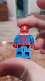 LEGO Spider-Man 1 Tobey Maguire Minifigure spd001 Silver Webbing From 4851 4852