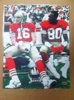 Signed Joe Montana, Jerry Rice 8x10 color photo w/coa